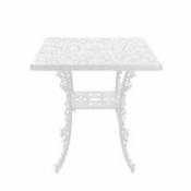 Table carrée Industry Garden / 70 x 70 cm - Métal ajouré - Seletti blanc en métal