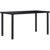 Table de salle à manger Noir 140x70x75 cm Verre trempé vidaXL16052