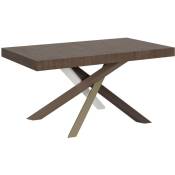 Table extensible 90x160/264 cm Volantis Noce structure 4/C