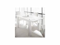 Table extensible design blanc laqué alano