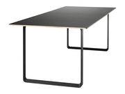 Table rectangulaire 70-70 / 170 x 85 cm - Contreplaqué - Muuto noir en métal