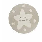 Tapis enfant étoile beige - luna Kids 09 Taupe-160x160