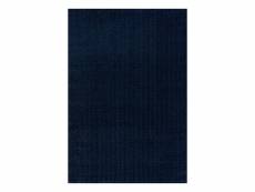 Tara - tapis uni bleu à relief chevron 120x160cm fancy-805-blue-120x160