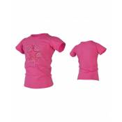 Tee shirt rashguard fille rose Jobe rose - 4xs/3xs