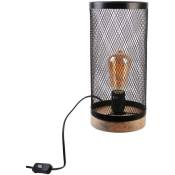 The Home Deco Light - Lampe cylindrique métal grillagé
