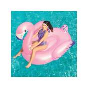 Trade Shop Traesio - Flamingo Fashion Luxe Géant Gonflable 173 x 170 Cm Pink Island