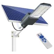 Urban Lampe de rue solaire à led 300W + télécommande, blanc chaud