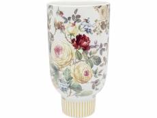 "vase fleurs 27cm blanc"