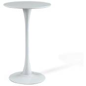 Ventamueblesonline - table haute ibiza white Ø60 cm
