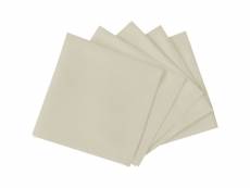 Vidaxl serviettes de table 100 pcs crème 50x50 cm 131441