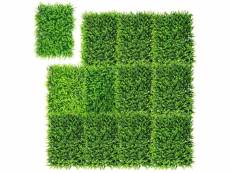 12 panneaux de plantes artificiels protection uv pour jardin maison clôture et décorations de mariage vert 20_0000007