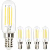 4 Pieces led E14 Bulb Vintage Lamp - T25 Bulb Edison 2700K 4W Incandescent Lamp Warm White Filament Retro Glass Bulb Energy Saving Lamp For Home