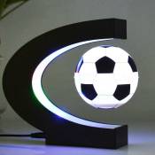 Base de type c à Led avec veilleuse de décoration de boule de lévitation magnétique (football)