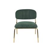Boite A Design - Lot de 2 chaises lounge Jolien en tissu - Vert