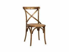 Chaise en bois assise rotin arriba 270151