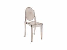 Chaise transparente - martin - 51 x 38 x 90 cm - polycarbonate