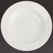 Classic White Rim Rimmed Plate large. Dimensions: 160