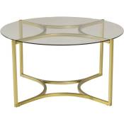 Furniture Fashion - Table basse ronde en verre Kivik
