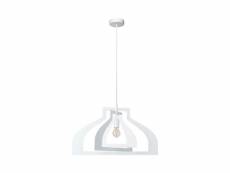 Homemania lampe à suspension justyna - blanc - 65x65x29