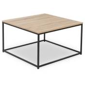 Idmarket - Table basse detroit carrée 70 cm design