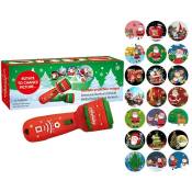 Ineasicer - projecteurs de lampe de poche pour enfants - Projecteur de Noël - Cadeaux de Noël pour enfants - 24 images Aid Rouge