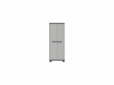 Keter | armoire haute linear, noir - gris - bleu, 68