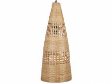 Lampe à suspendre en bambou bois clair