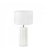 Lampe de table Column Céramique blanc 1 ampoule 44cm