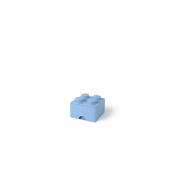 Lego briques Lego tiroir 4boutons, 1tiroir, empilable, boîte de rangement, 4.7l, Bleu clair, 212 - lumière bleu roi