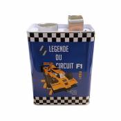 Les Collections Retro Tirelire Forme Bidon D'huile Sous Licence Legende Du Circuit Renault F1