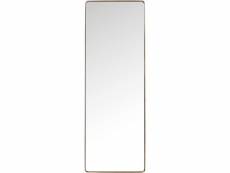 "miroir curve rectangulaire cuivre 200x70cm"
