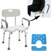 Naizy - Tabouret de douche Siège de bain 37-50cm Hauteur réglable Chaise de douche pour personnes âgées Tabouret de bain antidérapant
