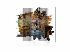 Paravent 5 volets - new york collage ii [room dividers] A1-PARAVENTtc0178