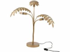 Paris prix - lampe à poser design "palmier" 67cm or