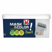 Peinture de rénovation multi-supports V33 Mask & color gris flanelle mat 2 5L