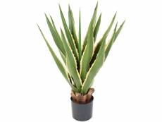 Plante artificielle haute gamme spécial extérieur / agave furcraea - dim : 80 x 60 cm -pegane-