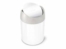 Simplehuman mini poubelle 1,5 l blanche cw2079