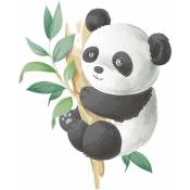 Stickers muraux panda et branche d'arbre, peler et coller des autocollants muraux animaux pour enfants enfants chambre pépinière décor à la maison