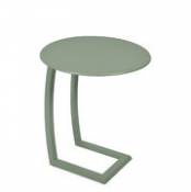 Table d'appoint Alizé / Déporté - Ø 48 cm - Fermob vert en métal