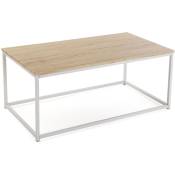 Taline Table basse Decoration Salon Table Salon Moderne Table Basse Design, Table basse pour le salon, Dimensions (h x l x l) 46 x 60 x 110 cm, Bois