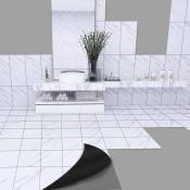 Tigrezy - Salle de bain cuisine pvc auto-adhésif carrelage autocollant salle de bain étanche papier peint salon marbre fond papier peint carrelage