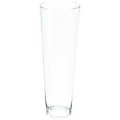 Vase conique verre H50cm - Atmosphera créateur d'intérieur - Transparent