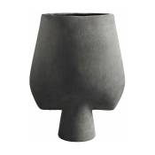 Vase en gès gris foncé large Sphere - 101 Copenhagen