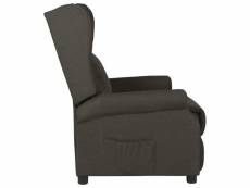 Vidaxl fauteuil inclinable taupe tissu