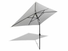 Vidaxl parasol 200 x 300 cm blanc sable rectangulaire