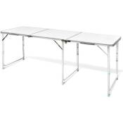 Vidaxl - Table pliante de camping en aluminium avec