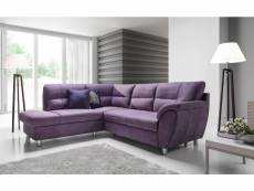 Canapé d'angle convertible amigo violet 165 x 180