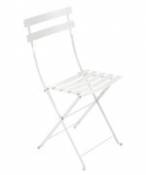 Chaise pliante Bistro / Métal - Fermob blanc en métal