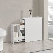 Conomie d'armoires de salle de bain Économie avec des tiroirs disponibles différentes couleurs taille : Blanc