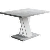 Dusine - table basse malava - beton et blanc 100 x 70 cm